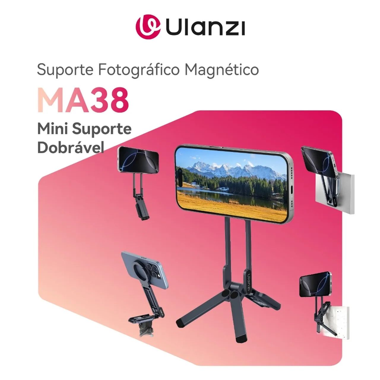 Mini Tripé Magnético Ulanzi MA38