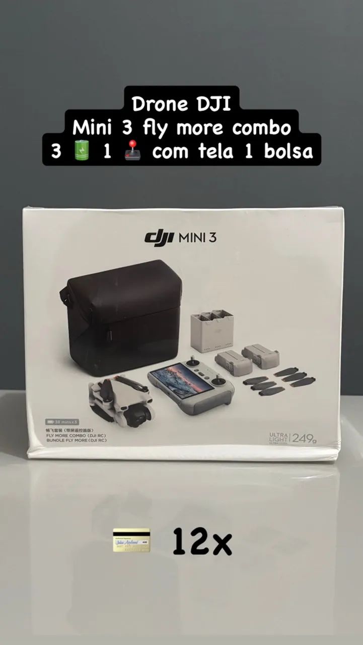Drone DJI Mini 3 combo (lacrado)