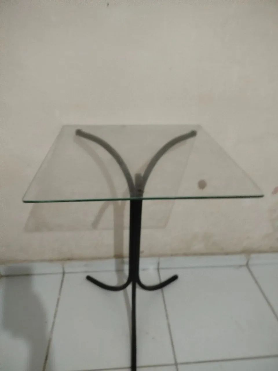 Mesa de vidro 50cm x 50cm 