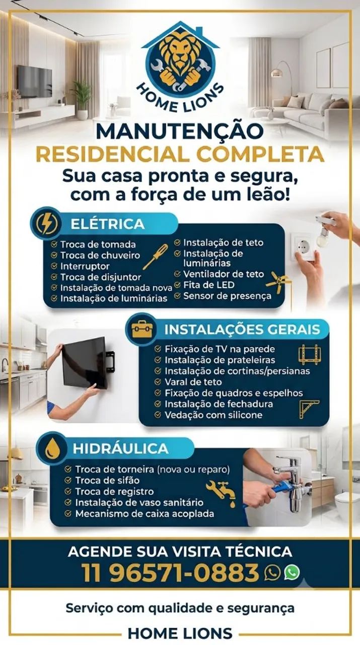 Serviço Manutenção residencial 