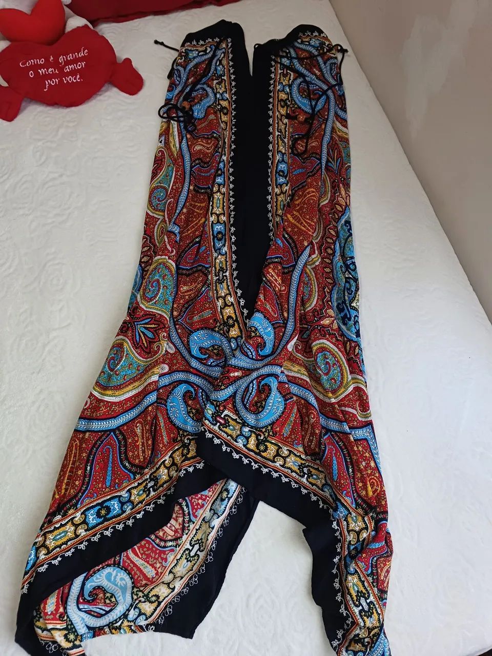 Vestido longo tamanho único. 