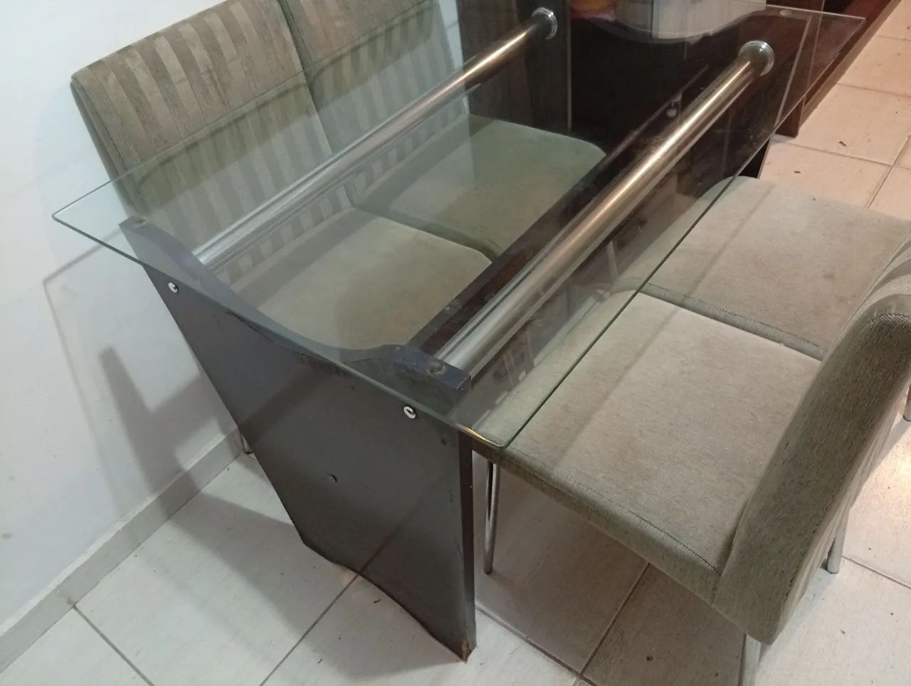 Mesa tampo em vidro  - Foto 4