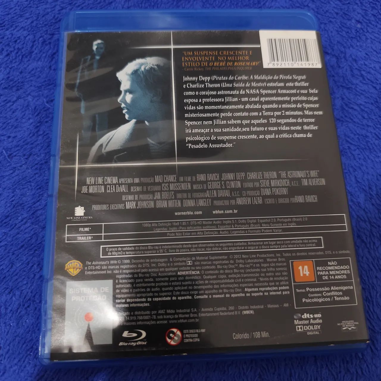 Blu-ray Enigma do Espaço (1999) com Johnny Depp e Charlize Theron - Foto 2