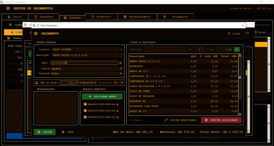 MASTER ORÇAMENTO - Foto 3