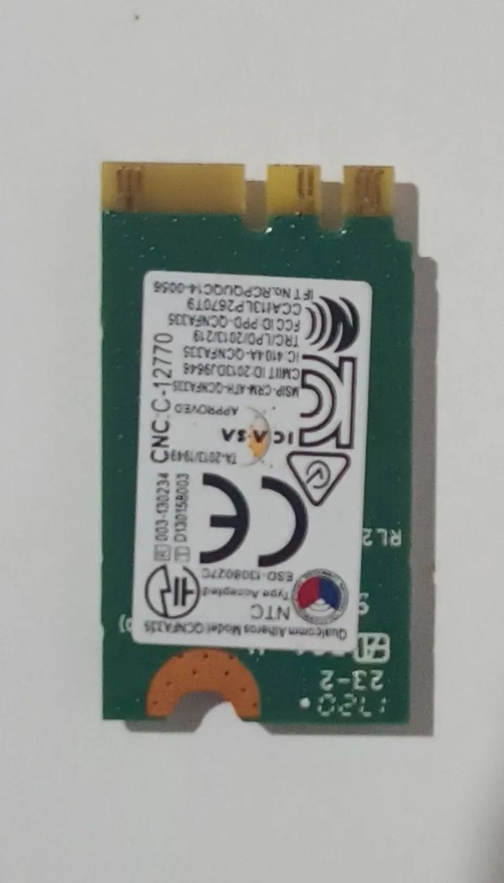 Placa de wi-fi para notebook 