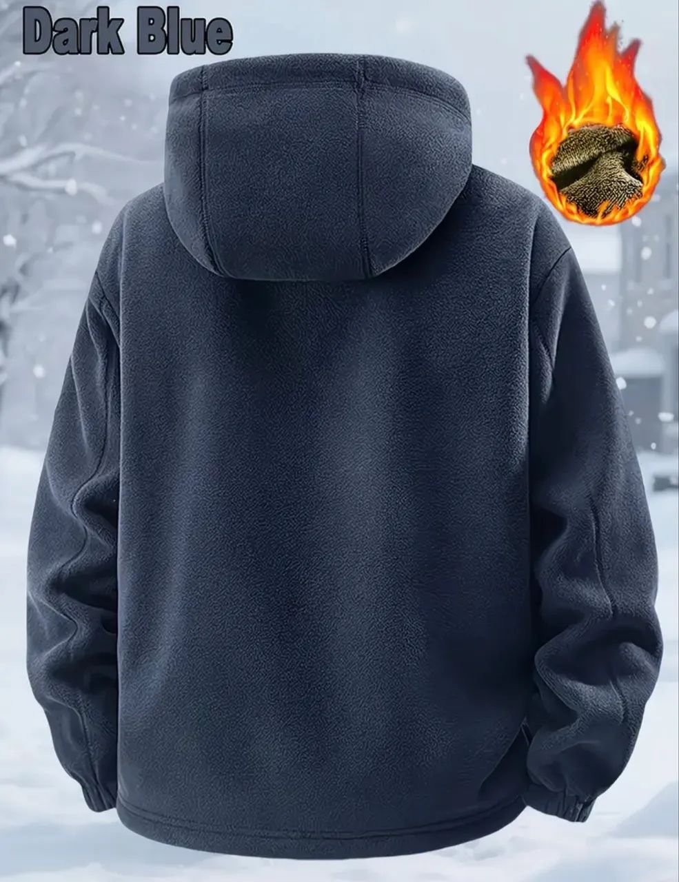 Jaqueta de Inverno Masculina (Moletom) - Foto 5
