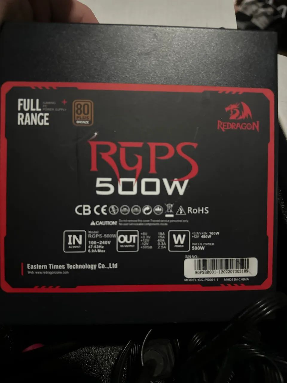 Fonte Redragon RGPS 500W. - Foto 2
