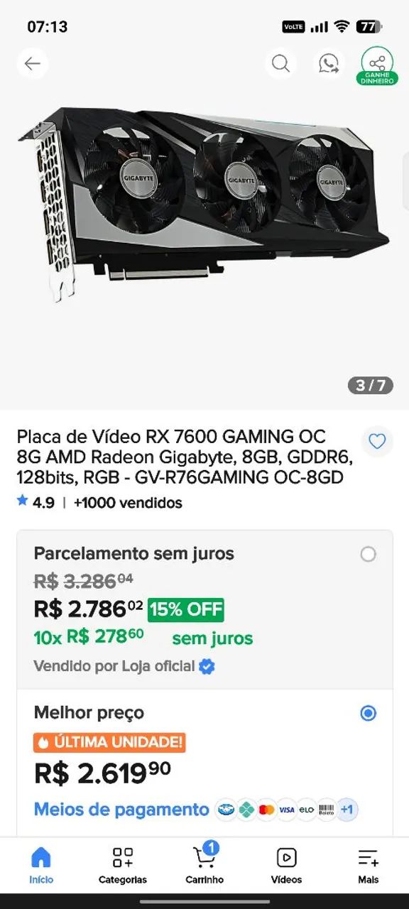 Placa de vídeo  - Foto 2
