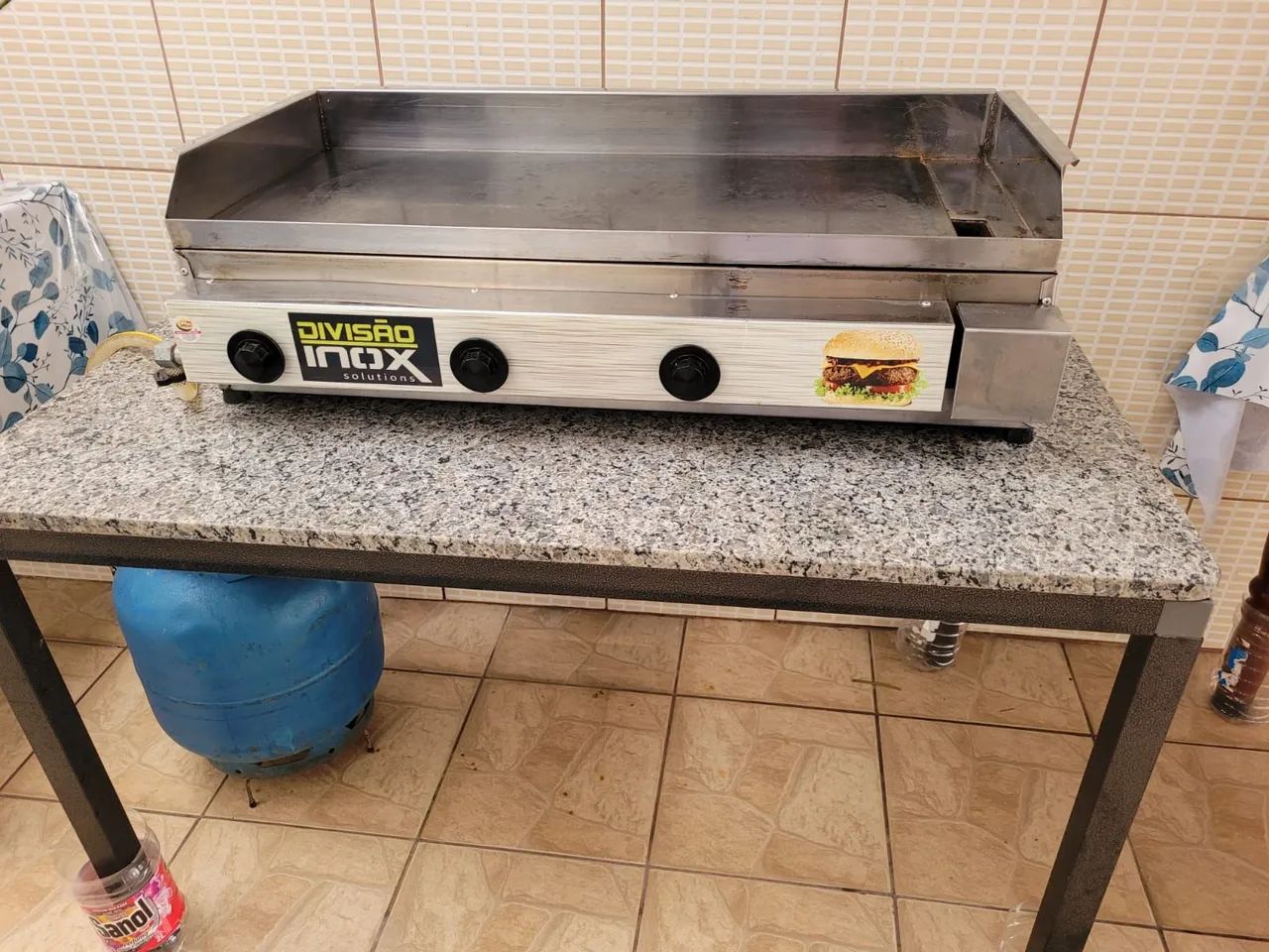 Chapa de lanchonete 1.00m com botijáo - Foto 4