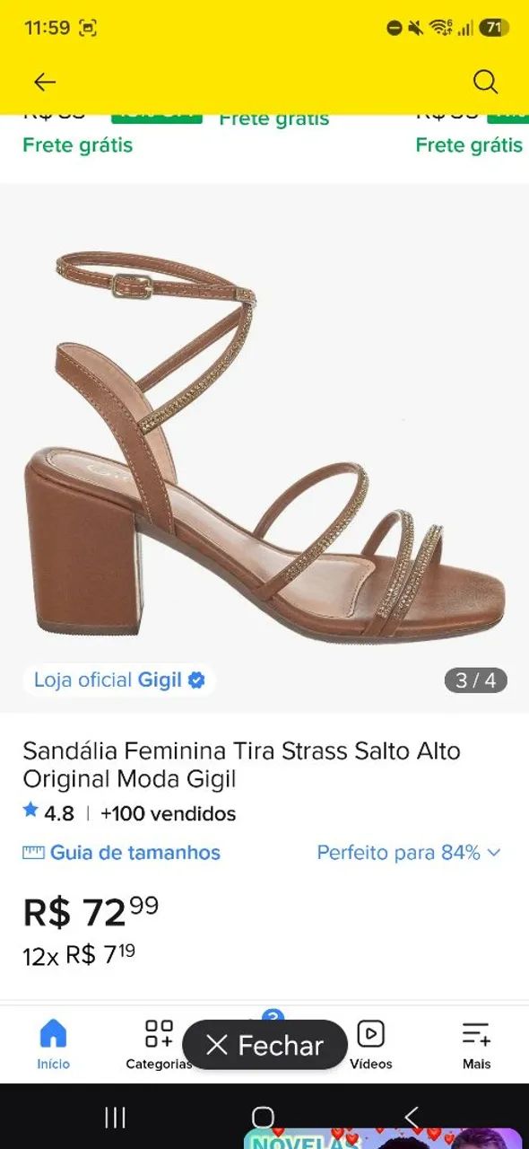 Sandália marron - Foto 5
