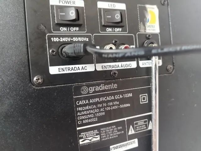 Caixa de som Amplificada Gradiente GCA-103M  1500 W - Foto 3