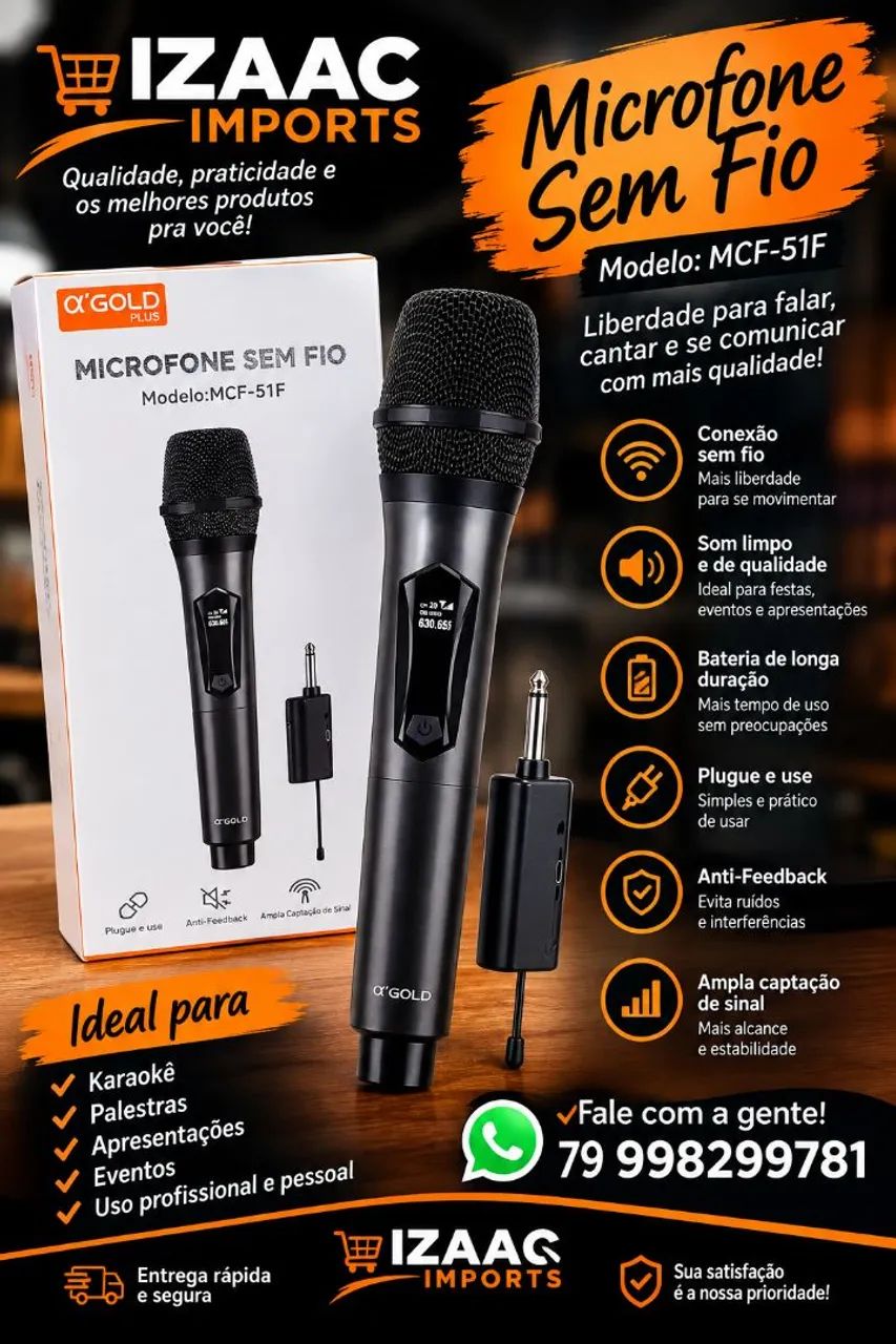 Microfone sem fio 