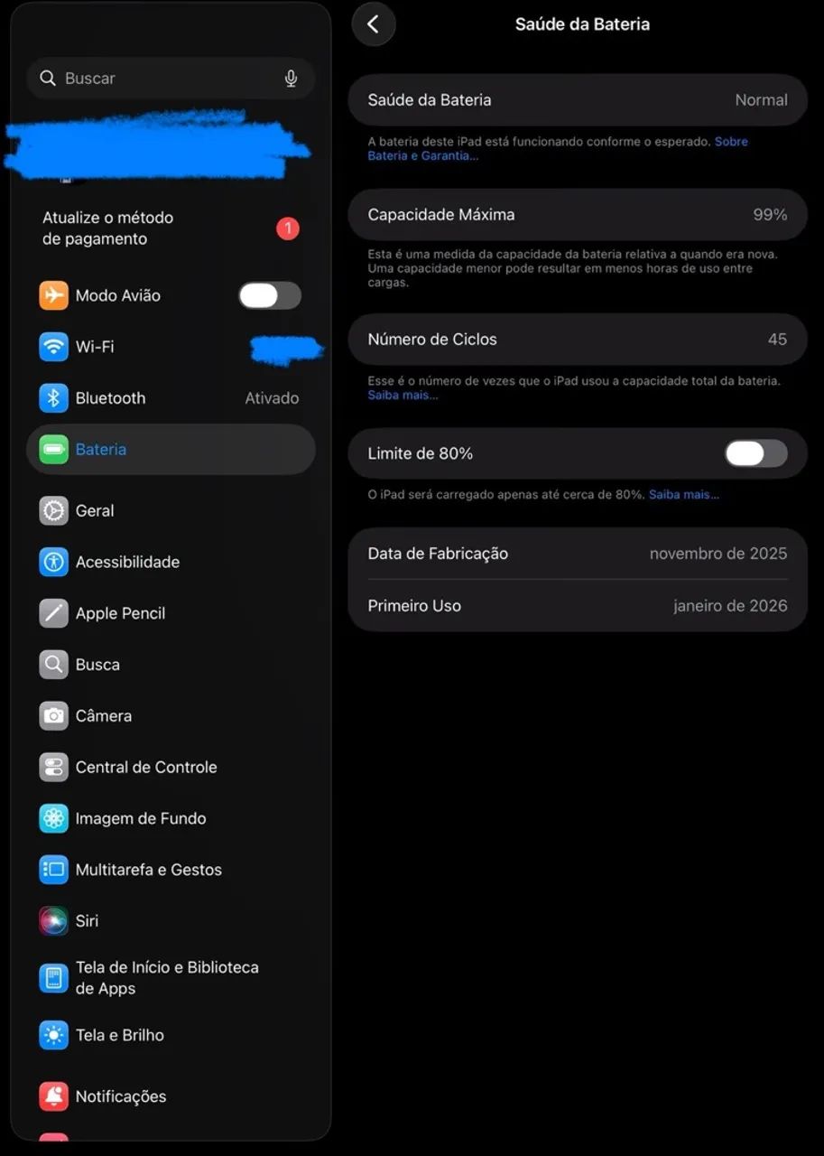 iPad 11 Azul Semi Novo  - Foto 3