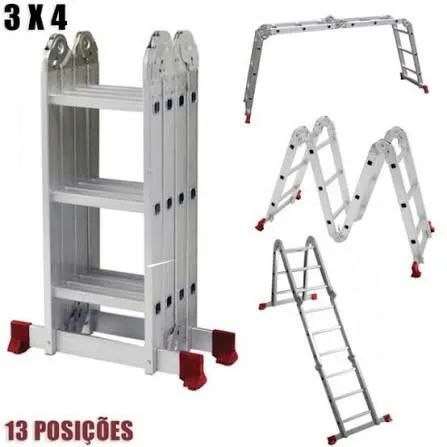 escada multifuncional 4 x 3 12 degraus - Foto 4