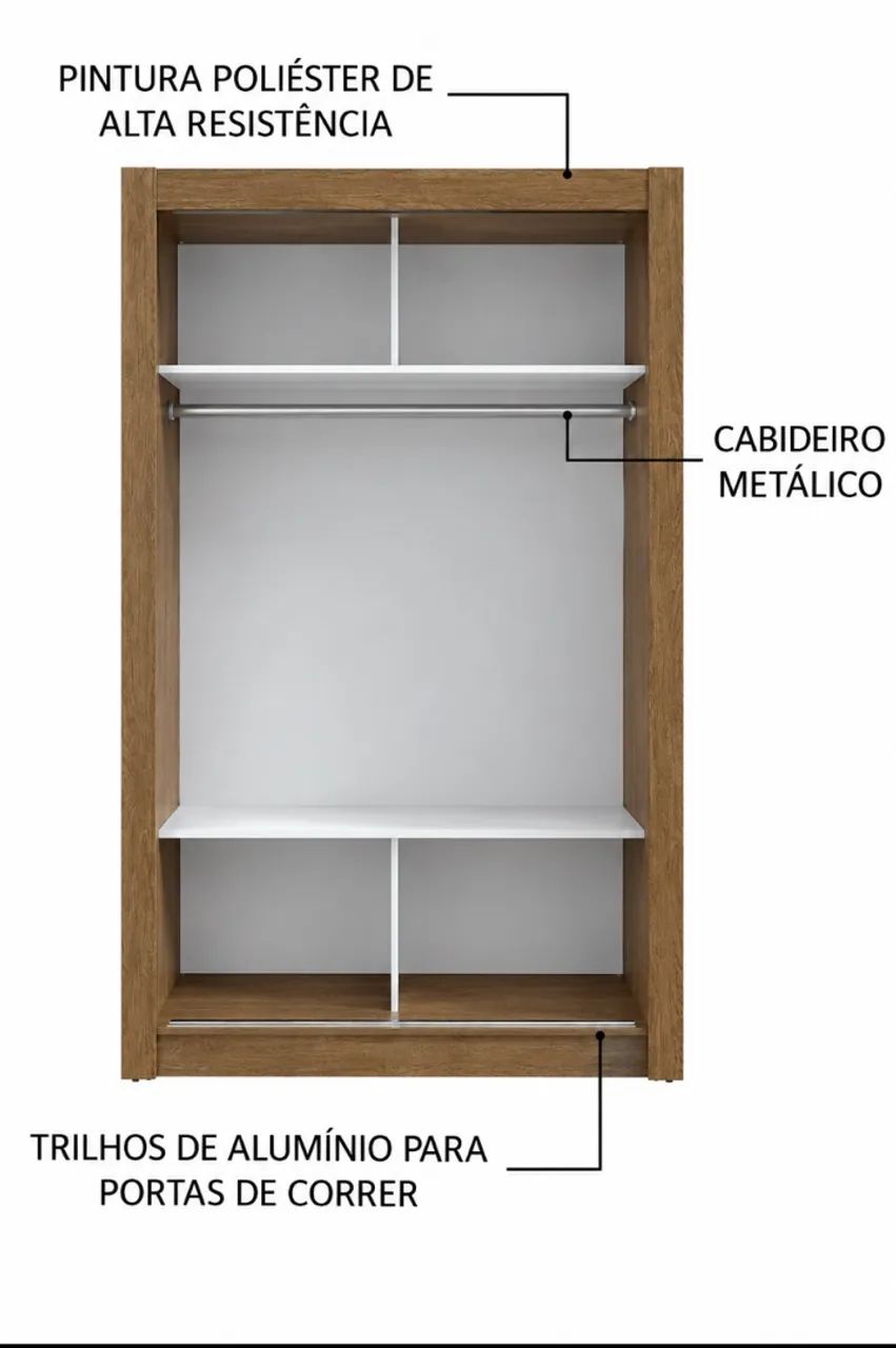 Guarda-roupa solteiro - Foto 2