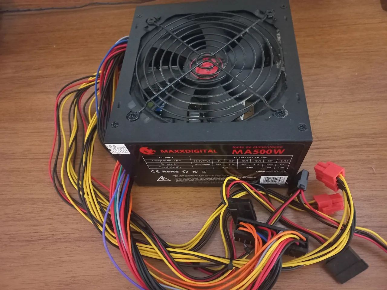 Fonte Gamer 500W<br><br>Funcionando Perfeitamente<br><br>Valor 200,00 R$ - Foto 3