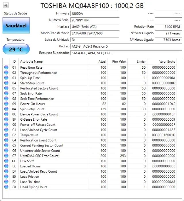HD Externo Portátil ADATA 1TB USB 3.2 - Saúde 100% Testado - Foto 4