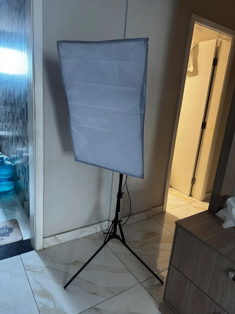 Softbox retangular para iluminação fotográfica e de vídeo
