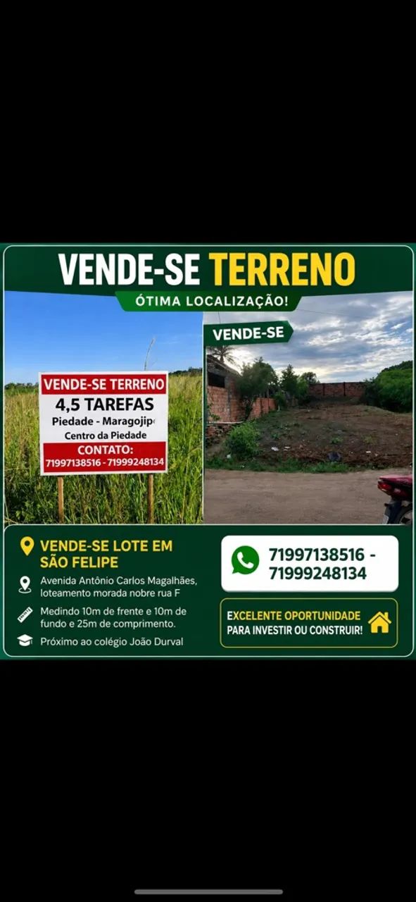 Lotes e terreno 