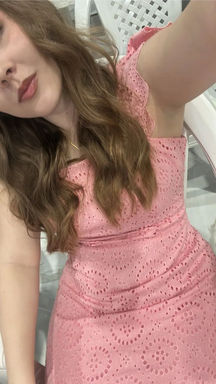 Vestido conjugal laise rosa