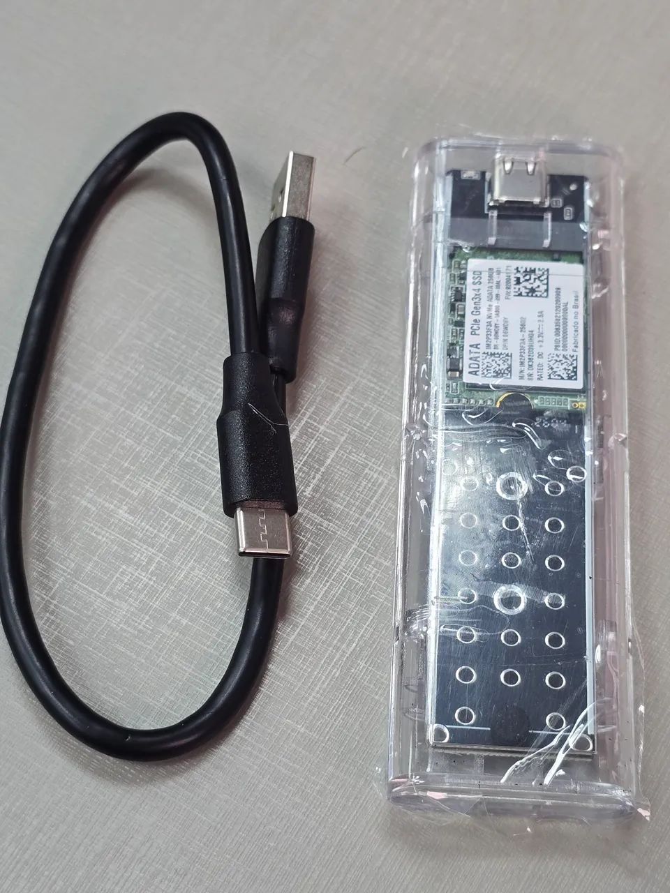 HD externo SSD nvme 256GB Adata