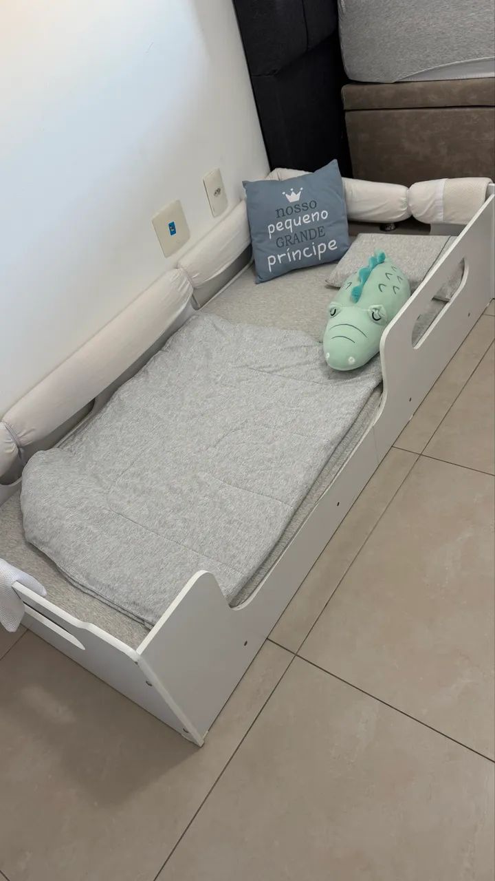 Cama Montessori infantil com colchão.   - Foto 4