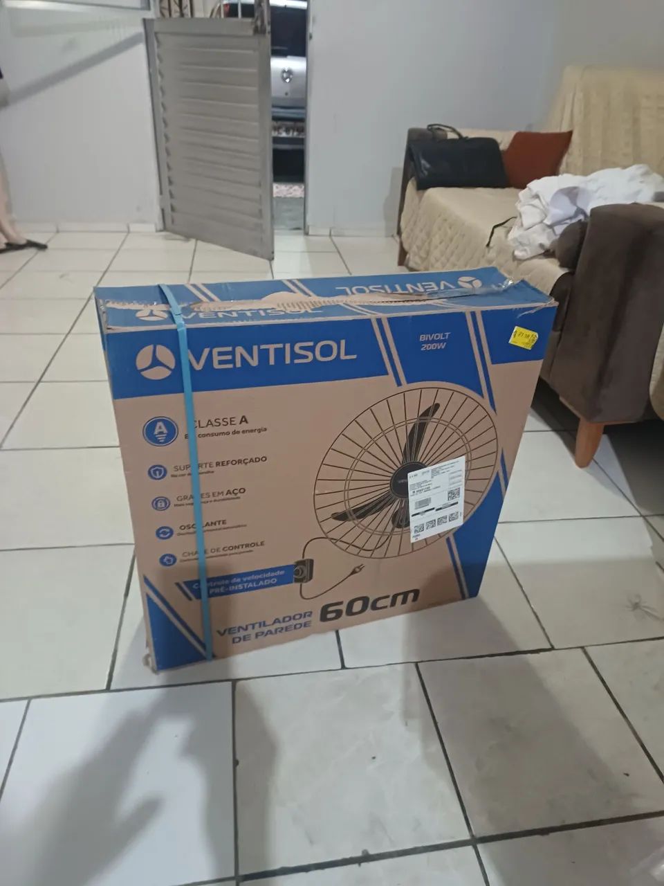 Ventilador 60 cm de parede - Foto 2