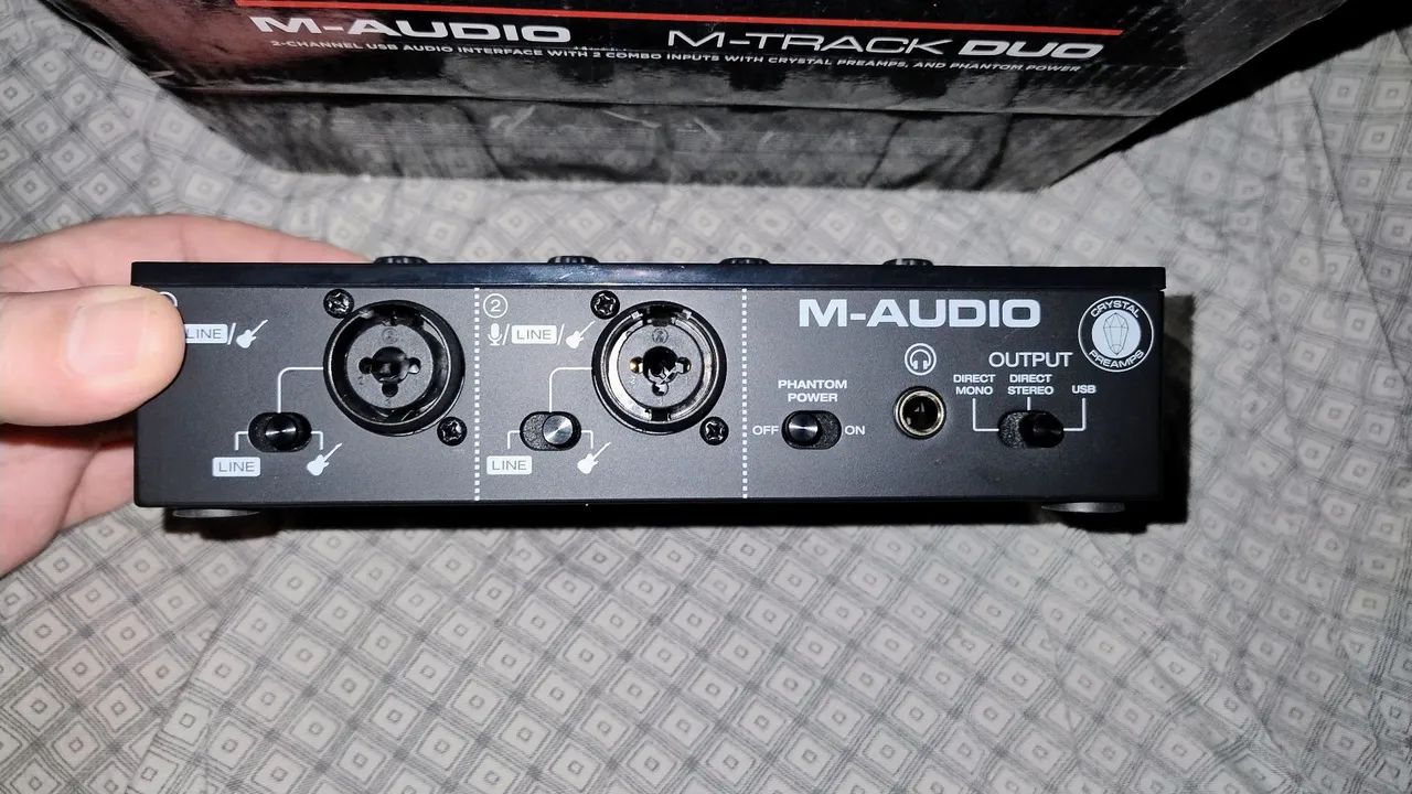 INTERFACE M-AUDIO TRACK DUO 2 CANAIS SEMI NOVA - Foto 3