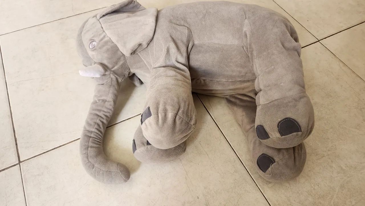 Almofada de pelúcia elefante Dumont 60cm 