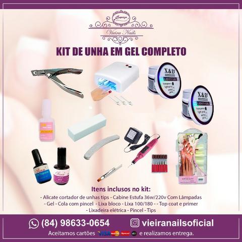 Kit completo de unha em gel - Realizamos entregas e aceitamos cartão