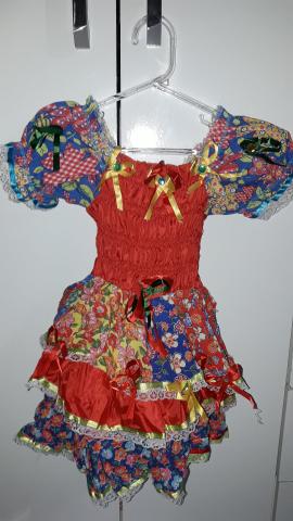 vestido junino infantil