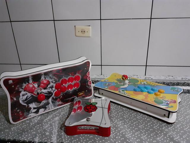 Raspberry pi 3, arcade stick , fliperama ,vídeo game retro 9 mil jogos, bartop