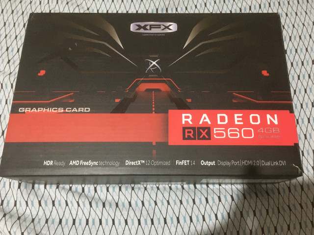 Placa de Vídeo RX560 D 4GB DDR5 XFX