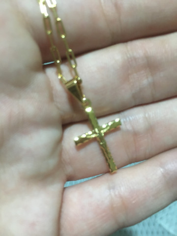 Corrente + Pulseira e Pingente Banhado Ouro 18k - Foto 4