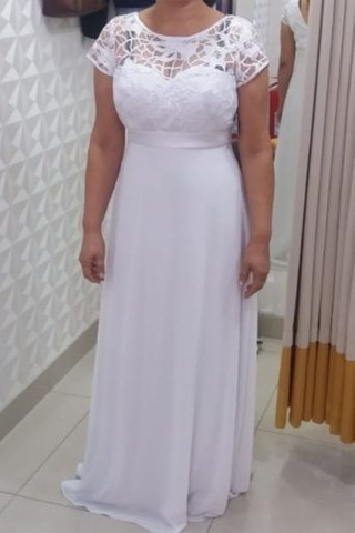 vestido branco olx