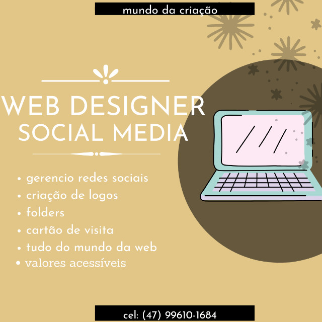 Web designer|social mídia|tudo que você precisa!