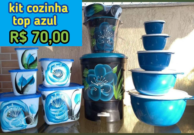 Kit enxoval top azul