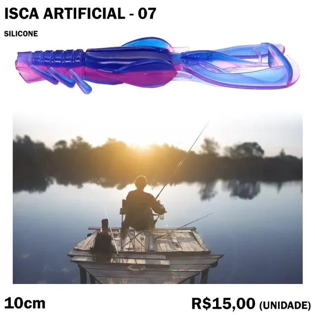 Isca Artificial de Silicone Mini Lula