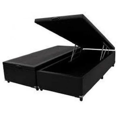 Cama Baú bipartido em courino ou suede direto de fábrica / Parcelas de: