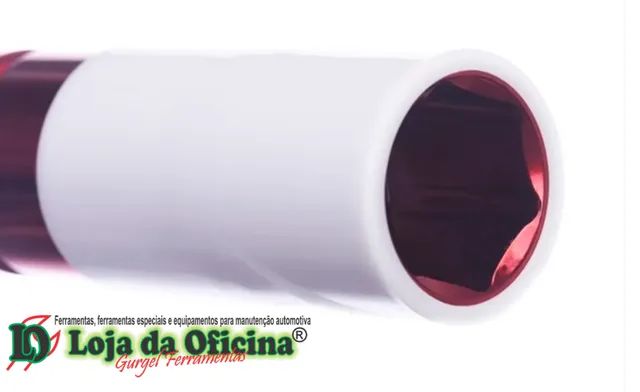 Soquete sextavado de impacto p/ rodas liga leve 21mm - King Tony - Foto 4
