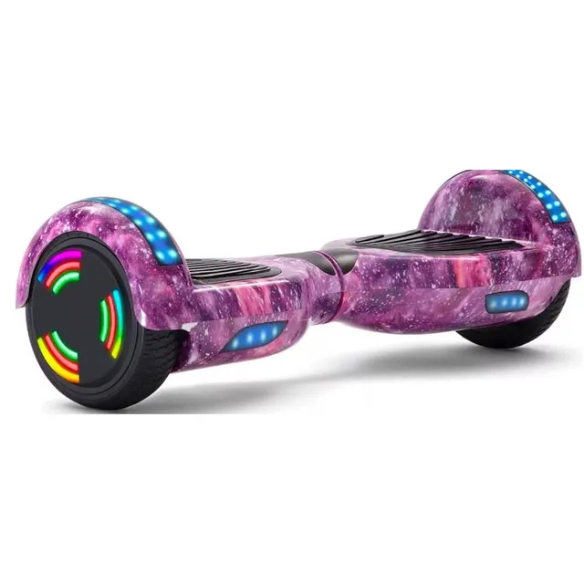 Skate Elétrico Hoverboard 6.5 Fogo e Água com LED Frontal e