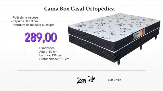 Cama Box Casal Ortopédica- ENTREGA HOJEEE!! 