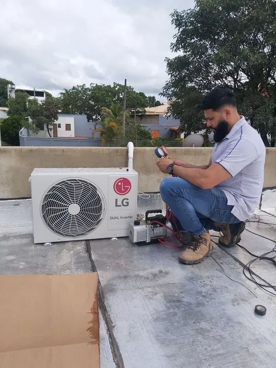 Ar condicionado incluso instalação com kit material 