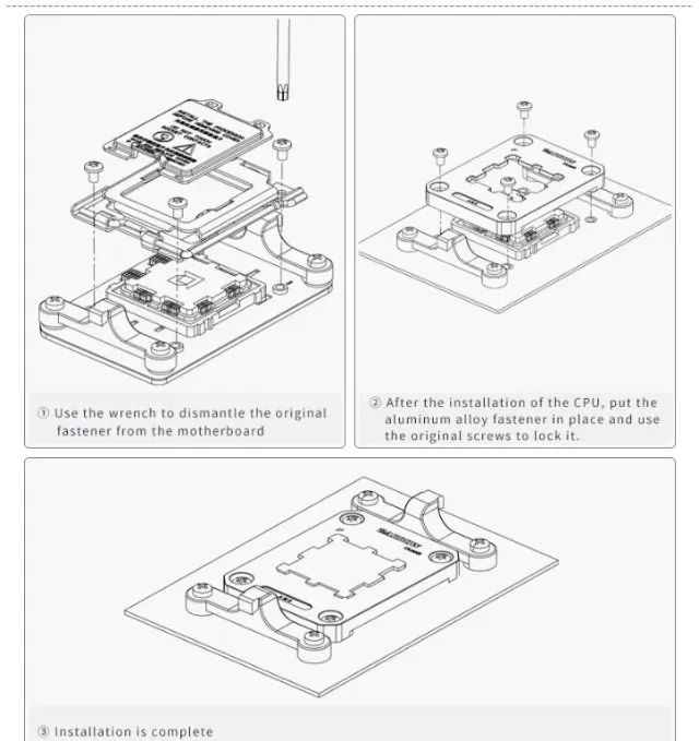 Suporte de Alumínio Para CPU AMD AM5 Barrow - Foto 5