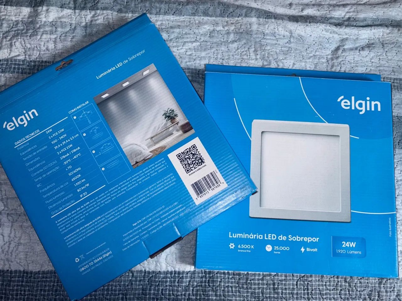 2 Luminárias LED Elgin 24W - Bivolt - Foto 2