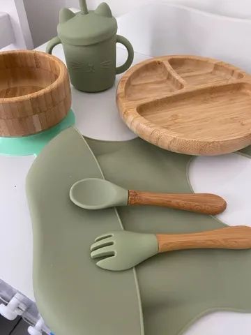 Kit de Introdução Alimentar de Bambu - Foto 2