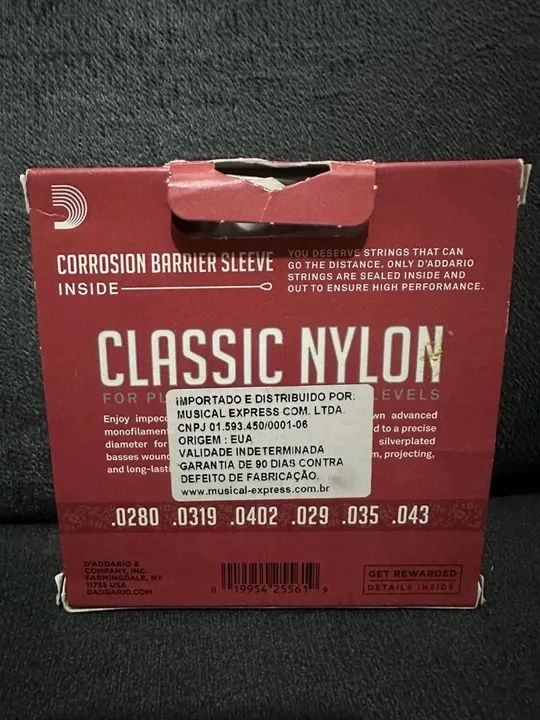 Encordoamento Daddario Nylon Classic - Foto 2