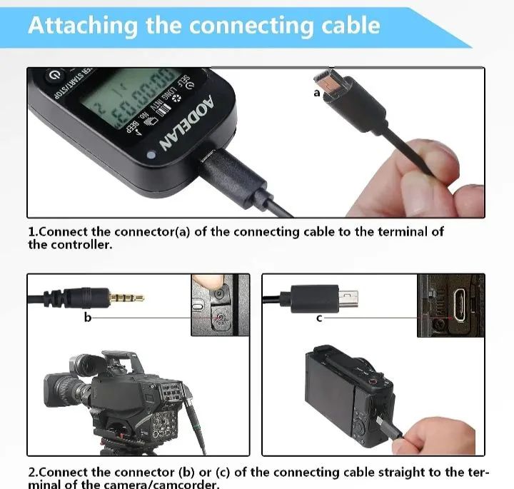 Controle remoto para câmeras e Filmadoras Sony  - Foto 4