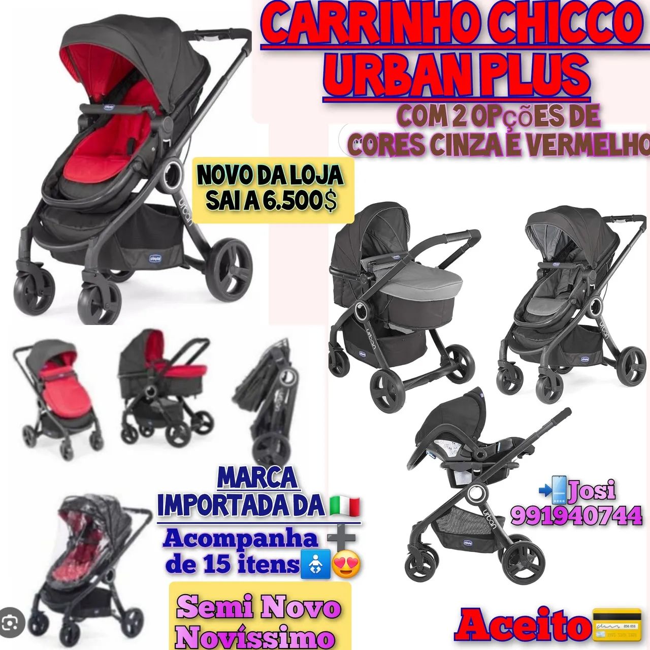 carrinho de bebe chicco urban Artigos infantis no Brasil