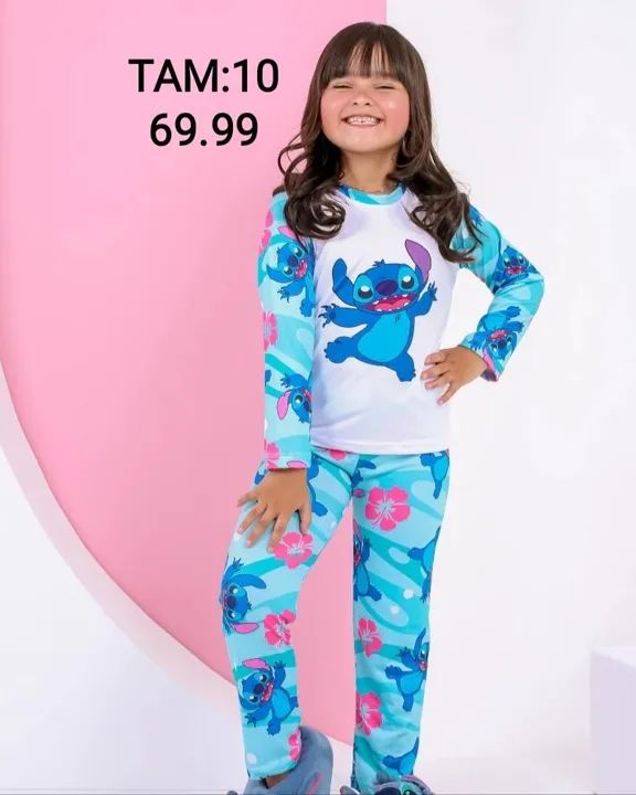 Pijama infantil em Suede - Foto 2